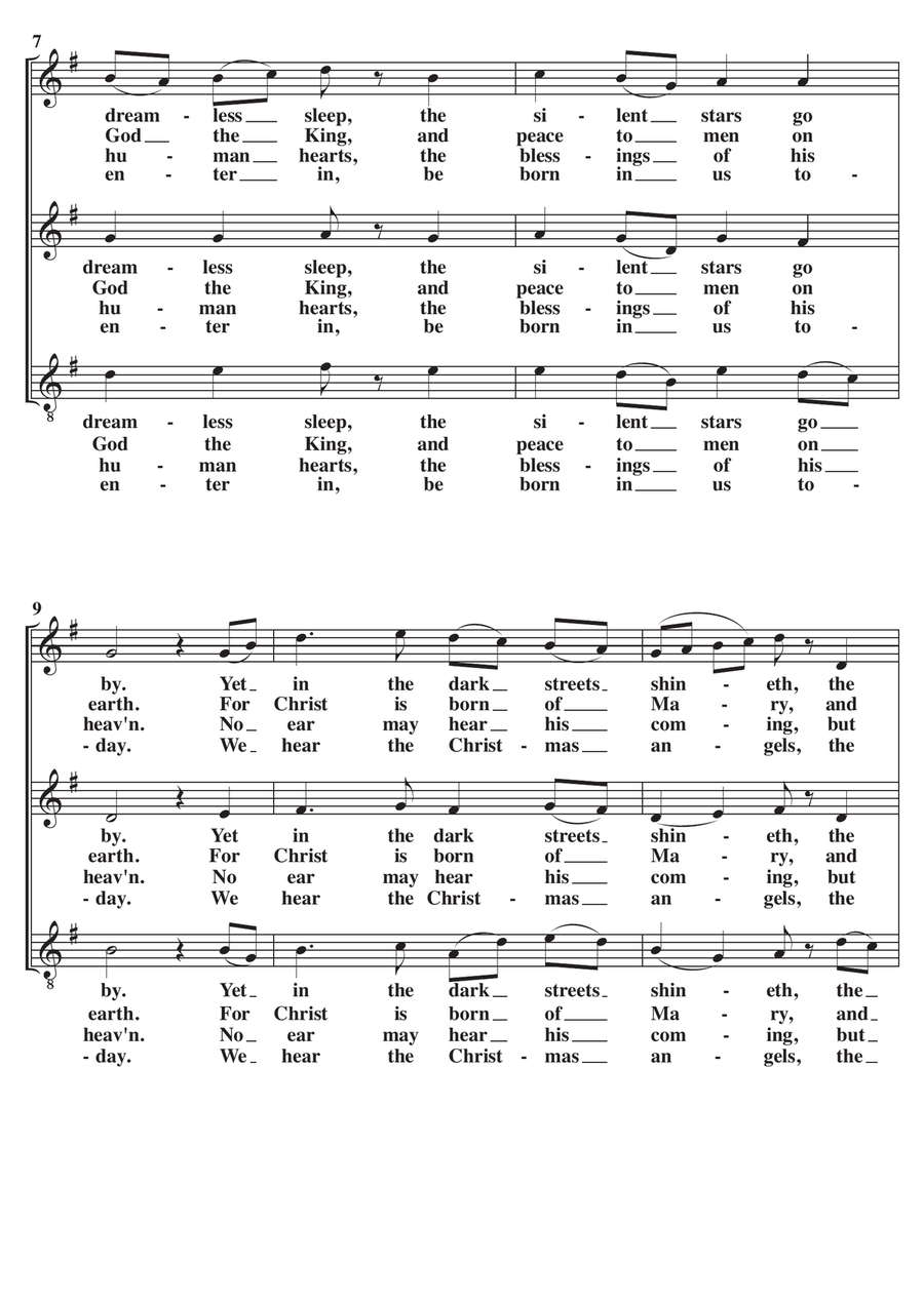 O Little Town Of Bethlehem (Forest Green) A Cappella SAT SAT scores gallery preview page 2
