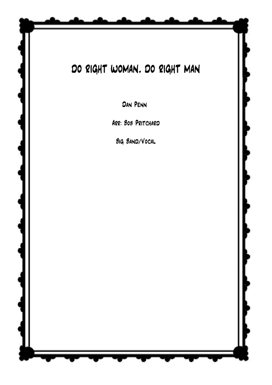 Do Right Woman Do Right Man Jazz Ensemble scores gallery preview page 1