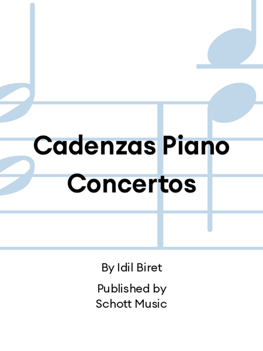Cadenzas Piano Concertos Cadenzas Piano Concertos Piano Solo scores gallery preview page 1