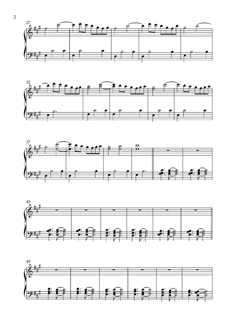 A Moment Alone A Moment Alone Piano Solo scores gallery preview page 2
