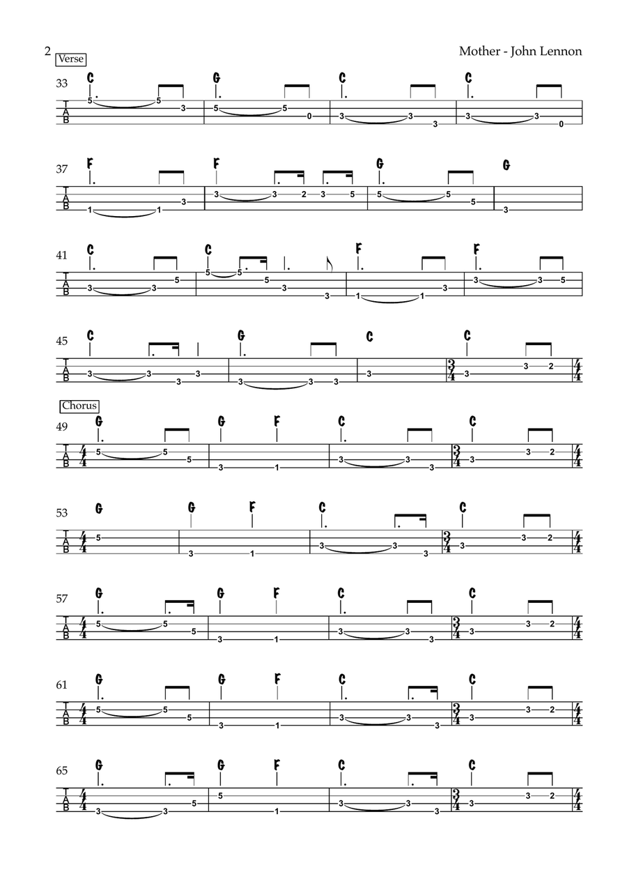 Mother Mother Acoustic Guitar scores gallery preview page 2