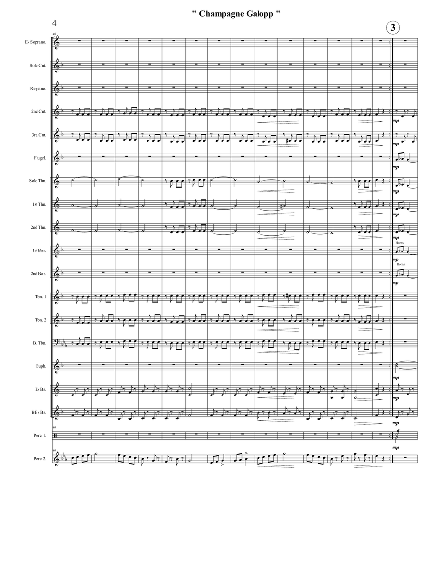 Champagne Galop Brass Band scores gallery preview page 4