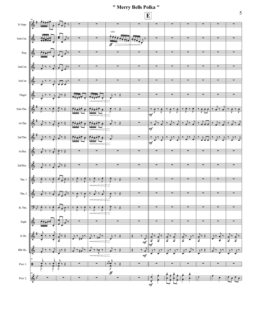 Merry Bells Polka Chamber Music scores gallery preview page 5