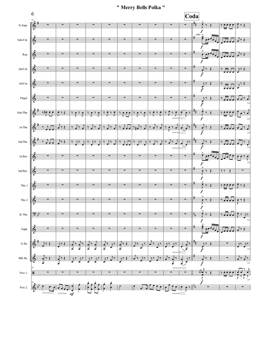 Merry Bells Polka Chamber Music scores gallery preview page 6