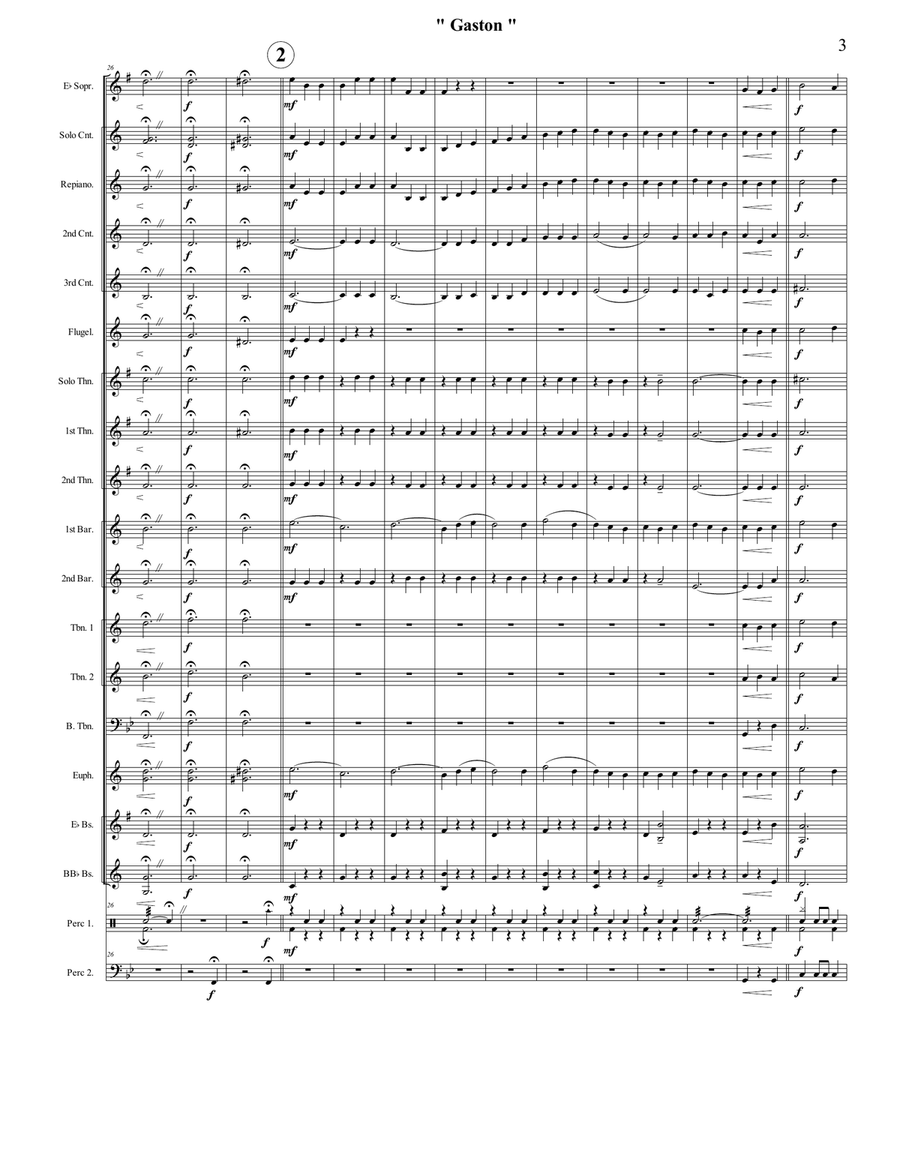 Gaston Brass Band scores gallery preview page 3