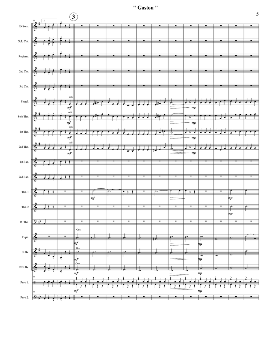Gaston Brass Band scores gallery preview page 5