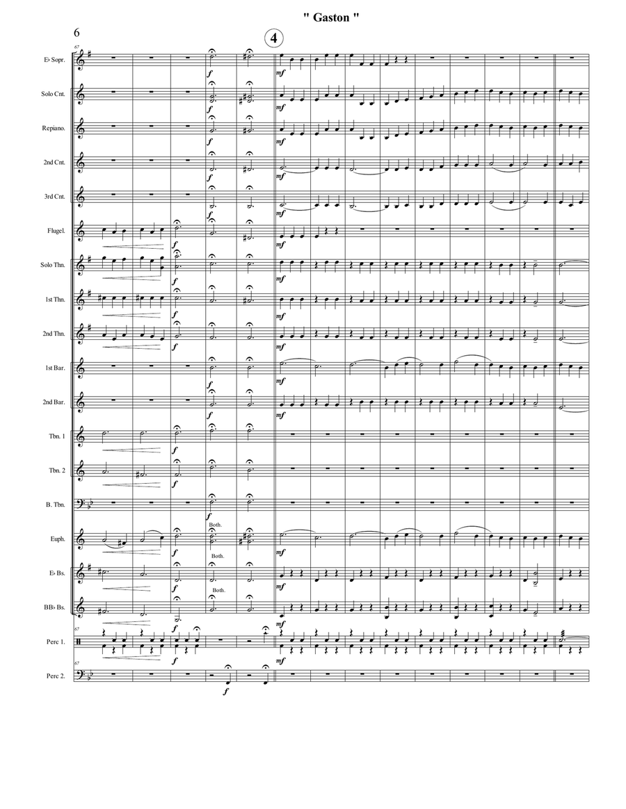 Gaston Brass Band scores gallery preview page 6