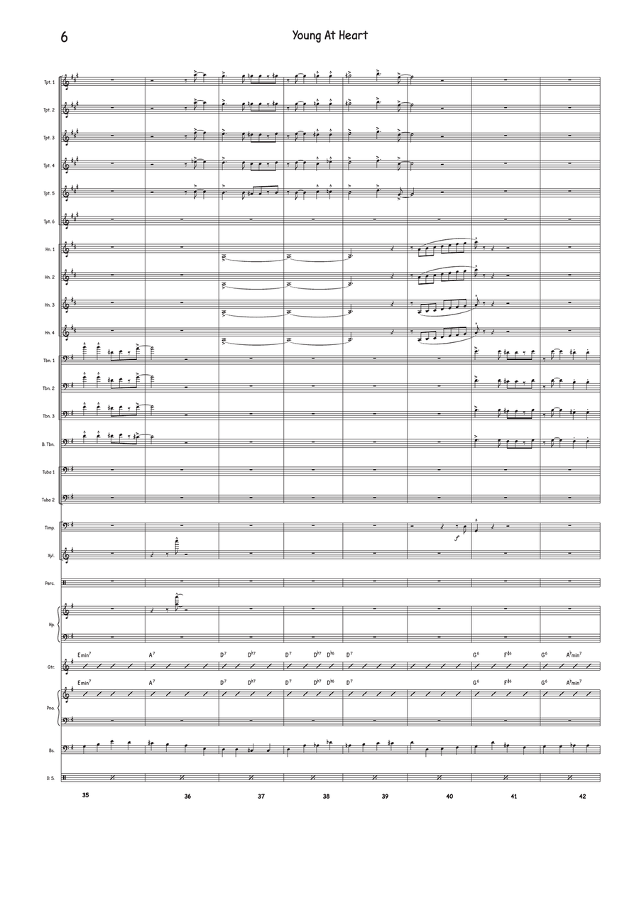 Young At Heart Young At Heart Jazz Ensemble scores gallery preview page 6