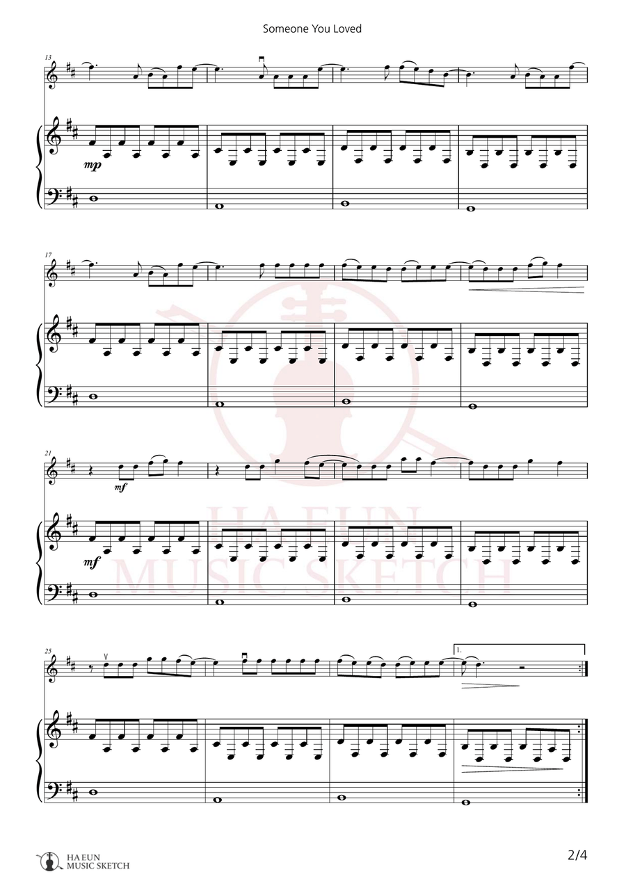 Someone You Loved Chamber Music scores gallery preview page 2