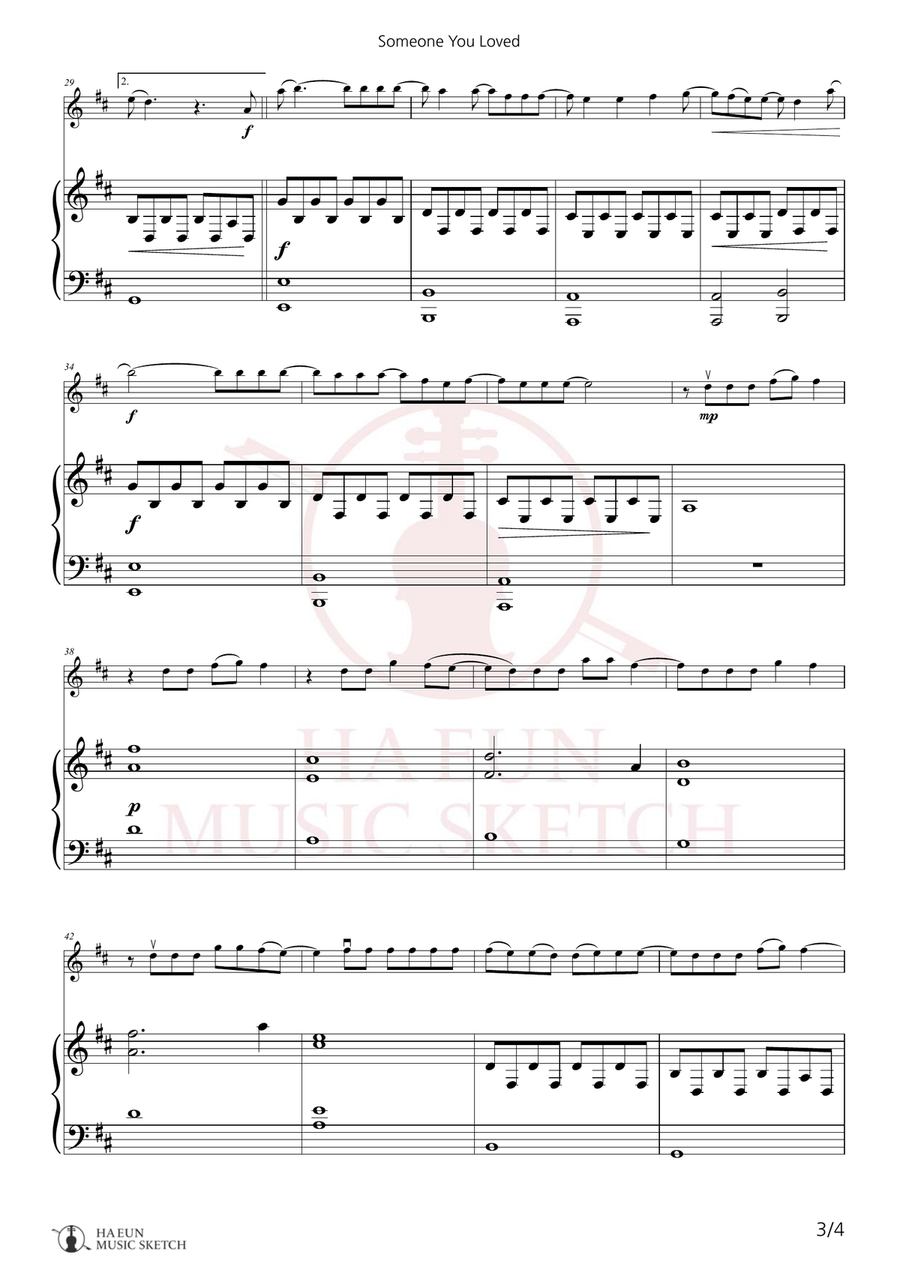 Someone You Loved Chamber Music scores gallery preview page 3