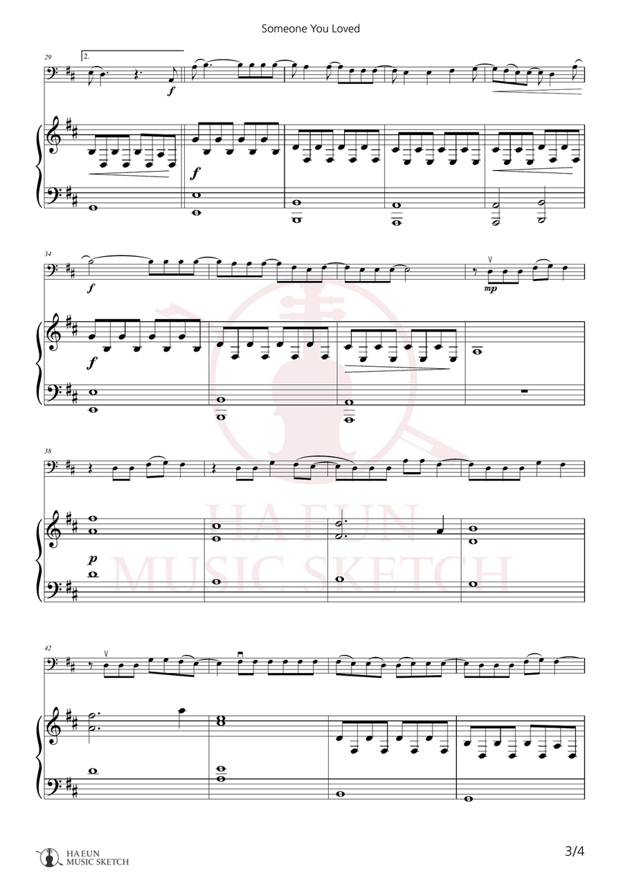 Someone You Loved Chamber Music scores gallery preview page 3