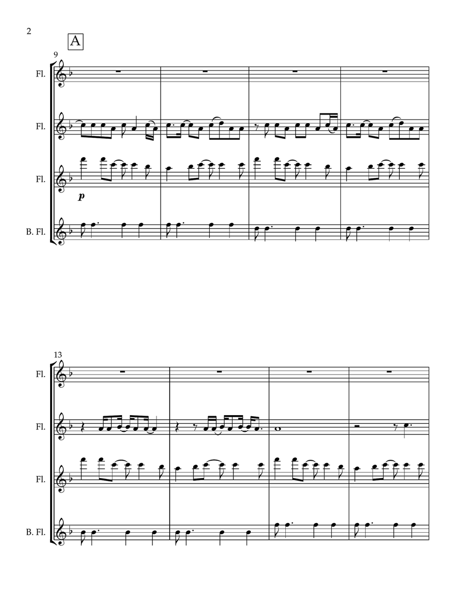 Just The Way You Are Just The Way You Are Flute Quartet scores gallery preview page 2