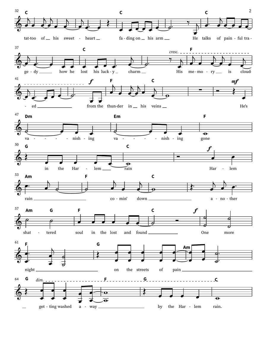 Harlem Rain Harlem Rain Piano scores gallery preview page 2