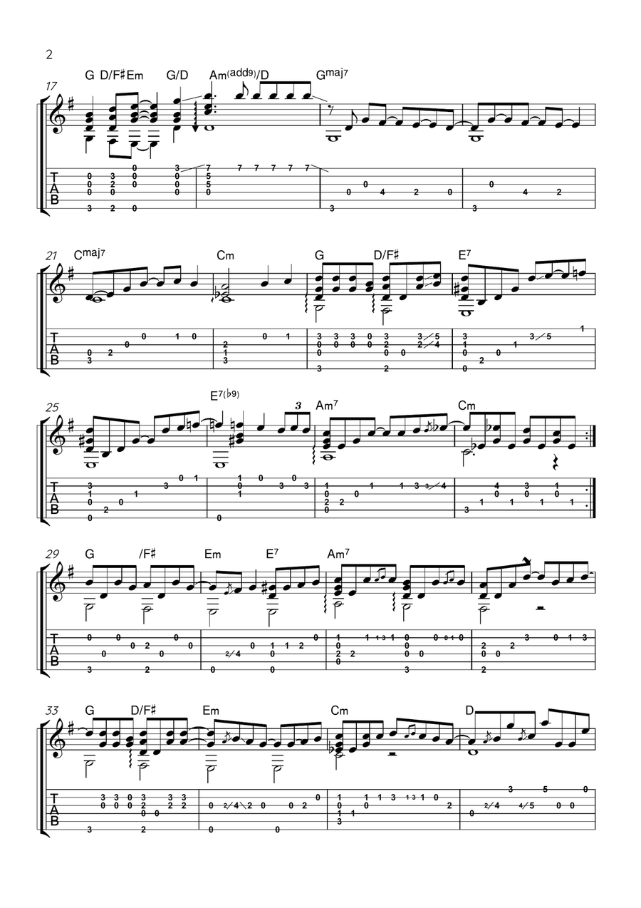 How Deep Is Your Love How Deep Is Your Love Acoustic Guitar scores gallery preview page 2