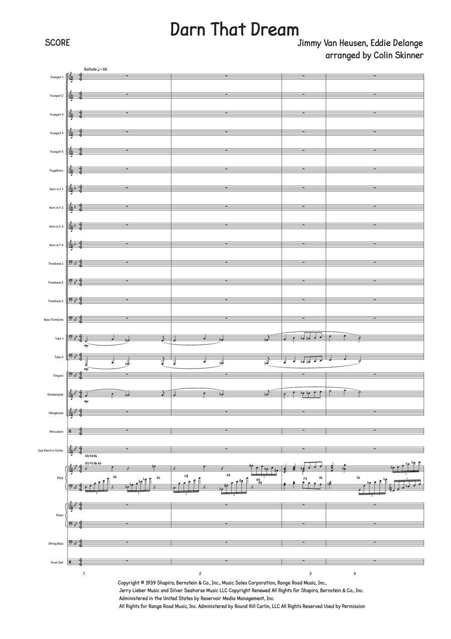 Darn That Dream Darn That Dream Jazz Ensemble scores gallery preview page 1