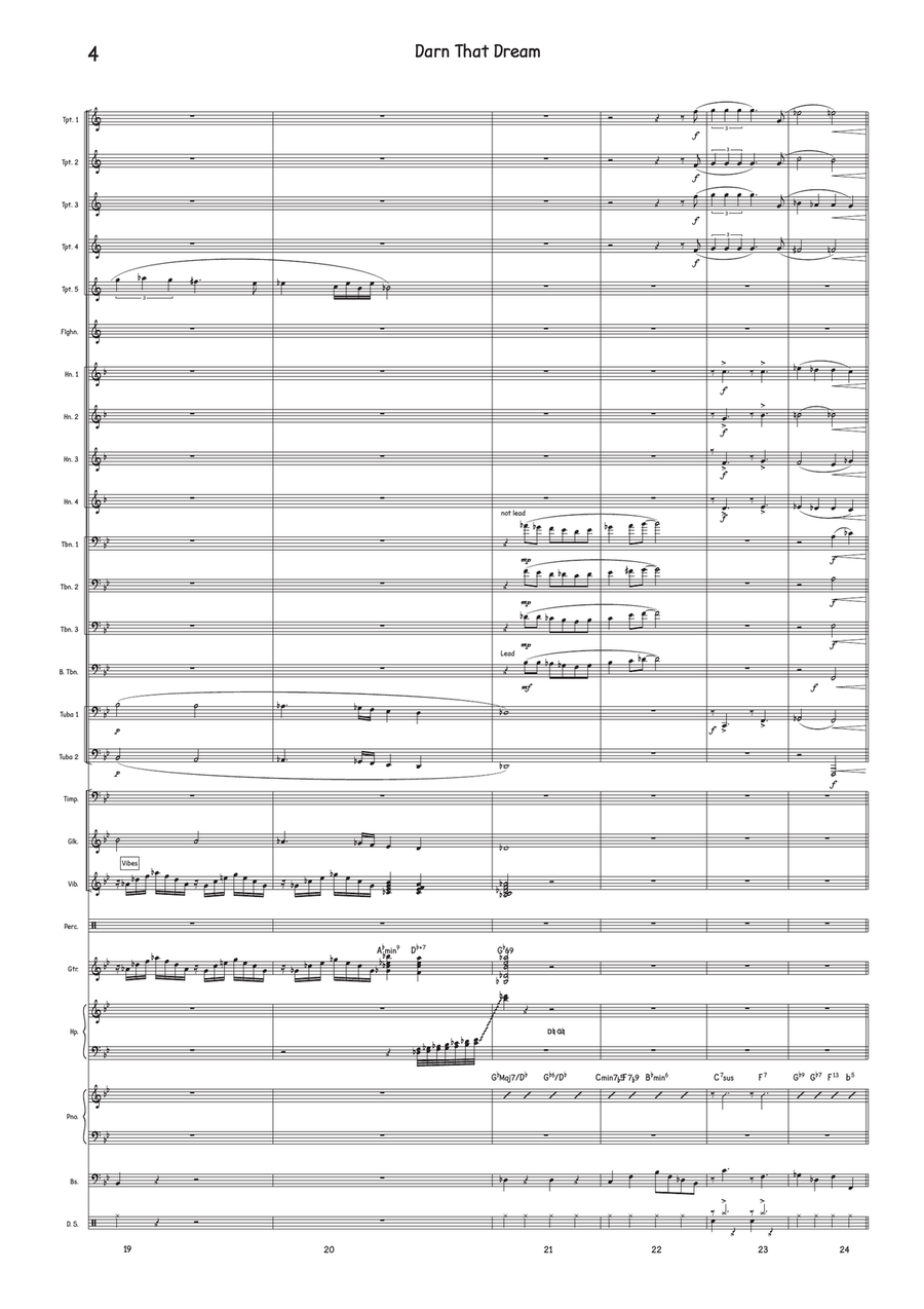 Darn That Dream Darn That Dream Jazz Ensemble scores gallery preview page 4