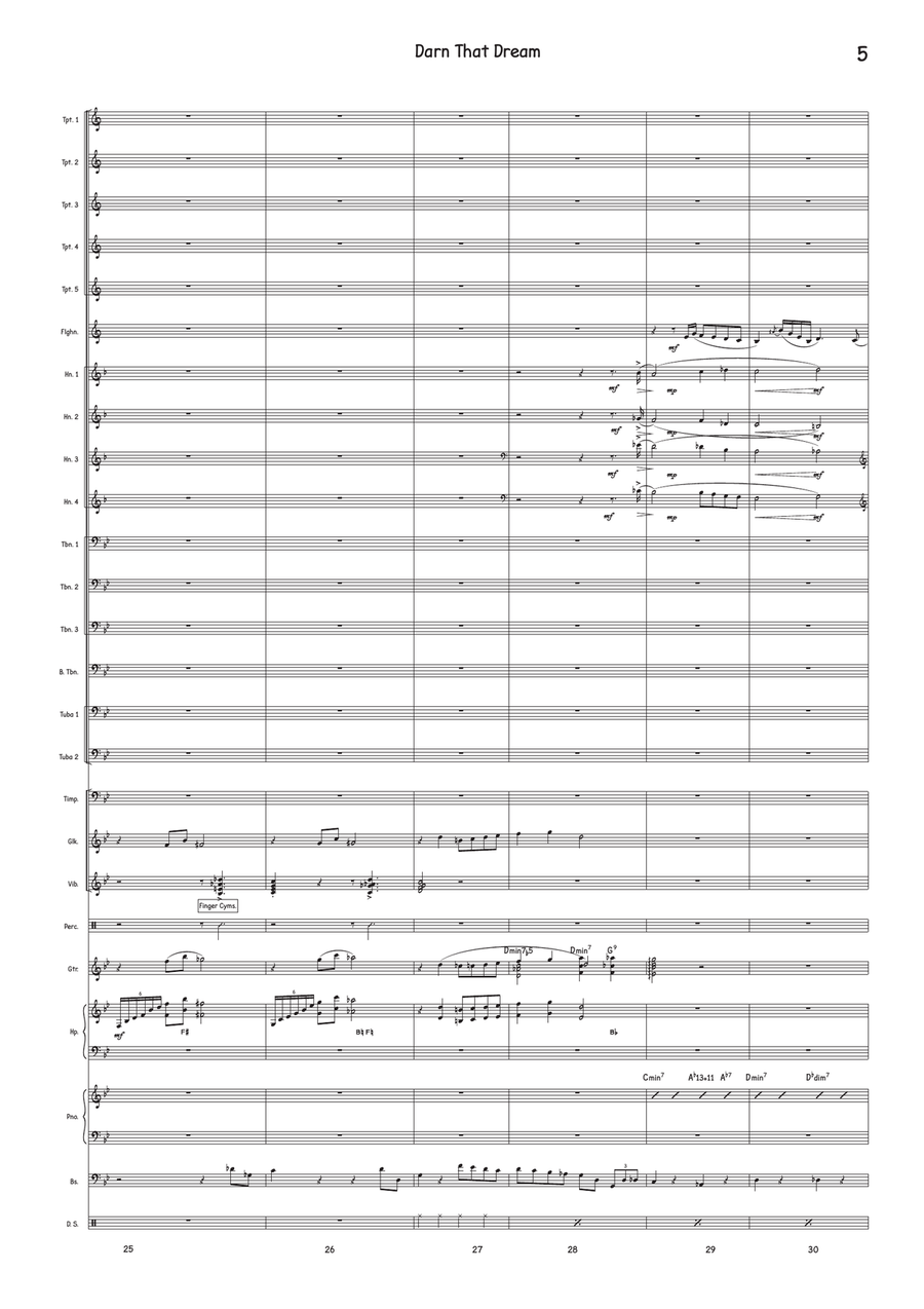 Darn That Dream Darn That Dream Jazz Ensemble scores gallery preview page 5