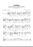 Lullaby - Solo Soprano Sax in Bb Major With Chords & Lyrics in English & German - Beginner/Easy