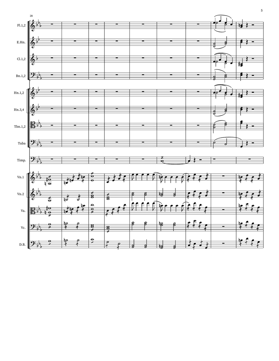 Serenade For Symphony In Eb Major Small Ensemble scores gallery preview page 5
