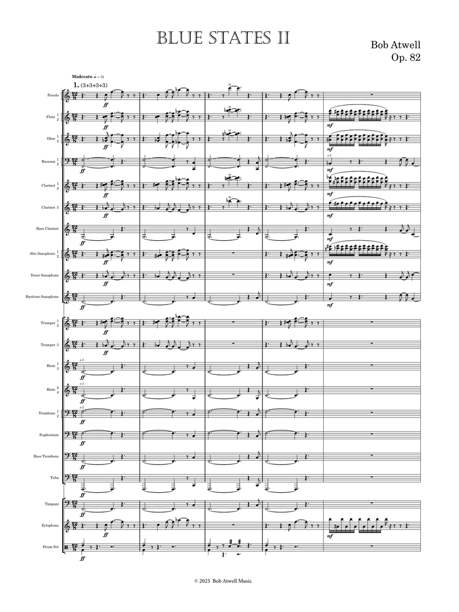 Blue States II Blue States II Concert Band scores gallery preview page 2