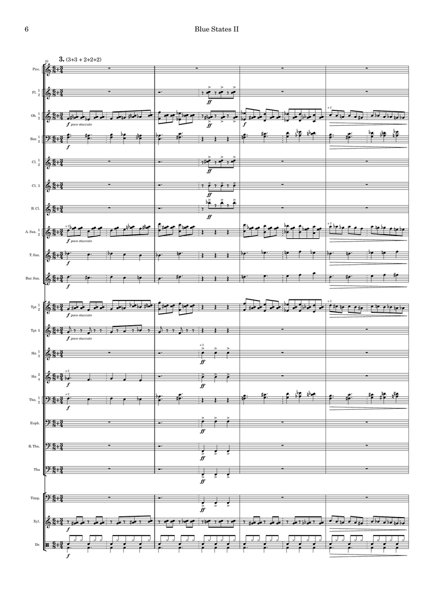 Blue States II Blue States II Concert Band scores gallery preview page 6
