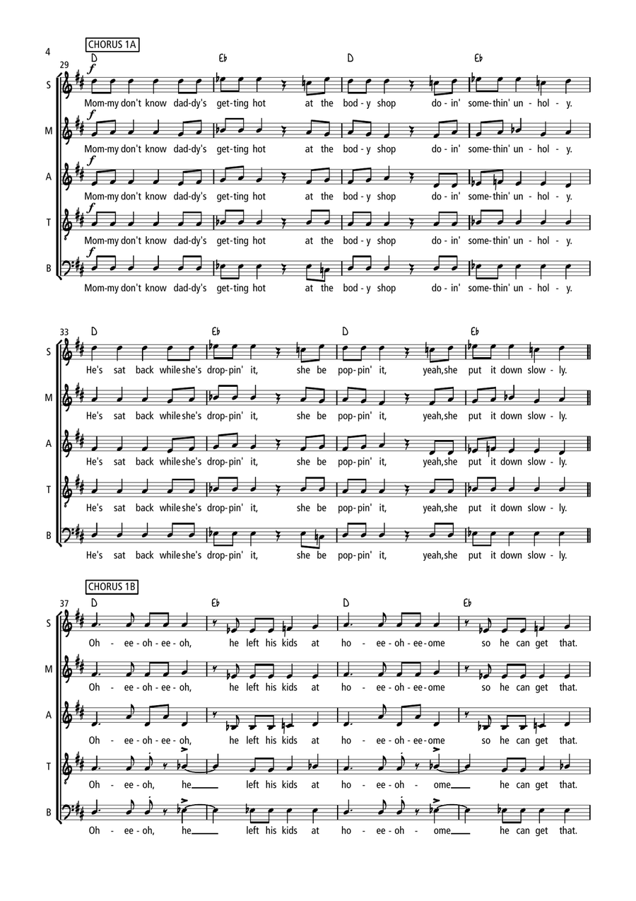 Unholy Choir scores gallery preview page 4