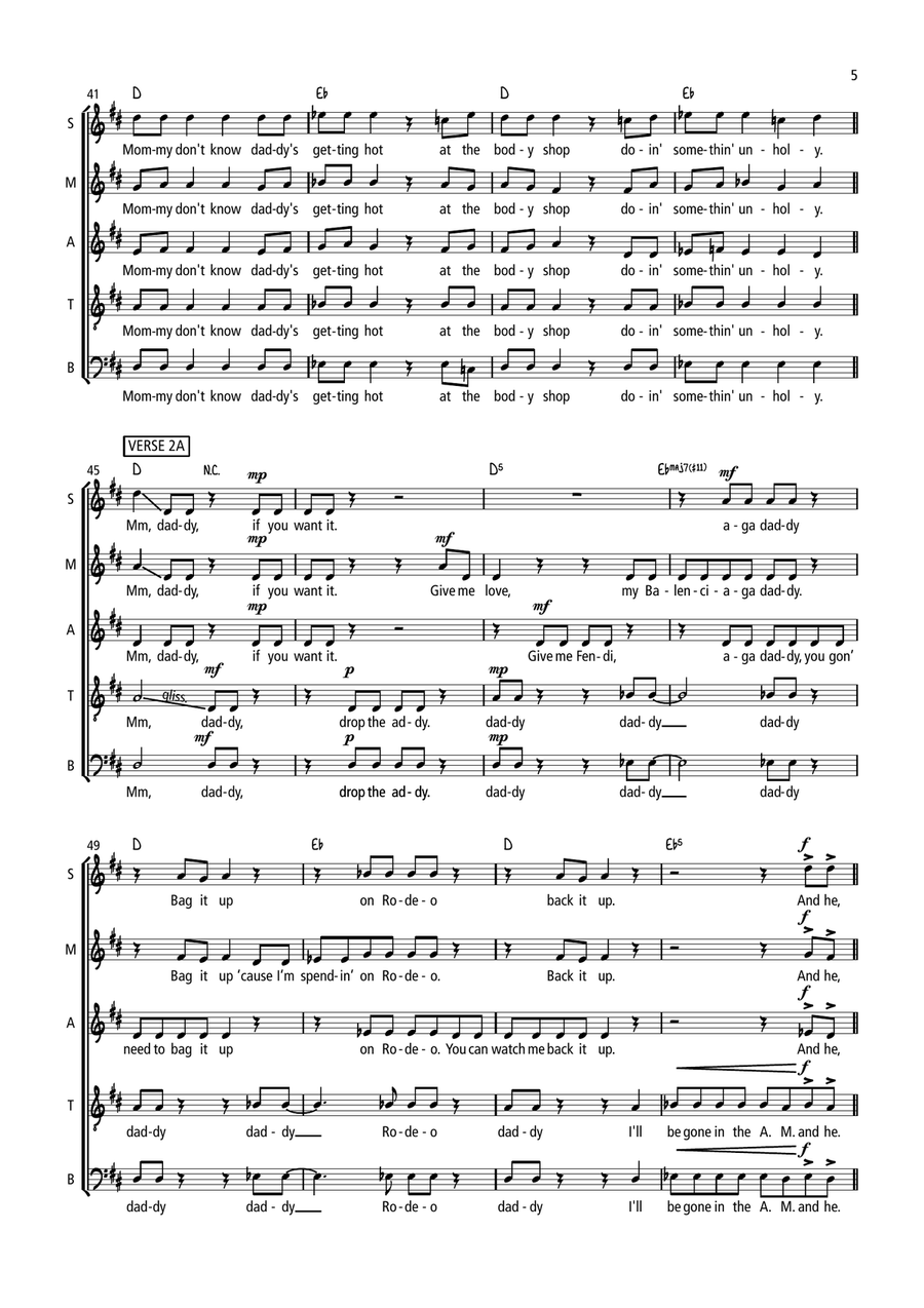 Unholy Choir scores gallery preview page 5
