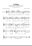 Lullaby - Solo Clarinet in Eb Major With Chords & Lyrics in English & German - Beginner/Easy