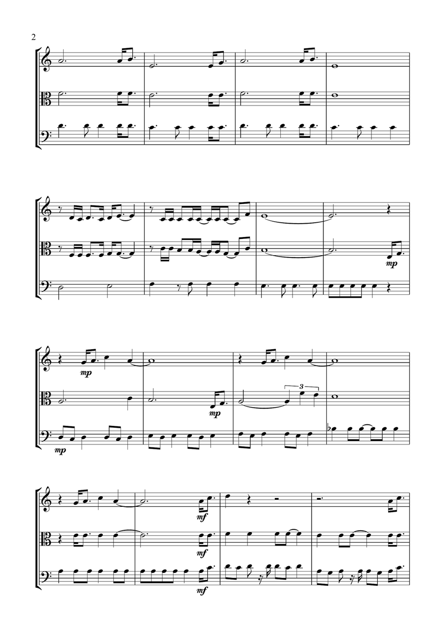 Gonna Fly Now Gonna Fly Now String Trio scores gallery preview page 2