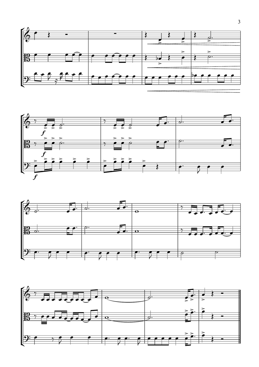 Gonna Fly Now Gonna Fly Now String Trio scores gallery preview page 3