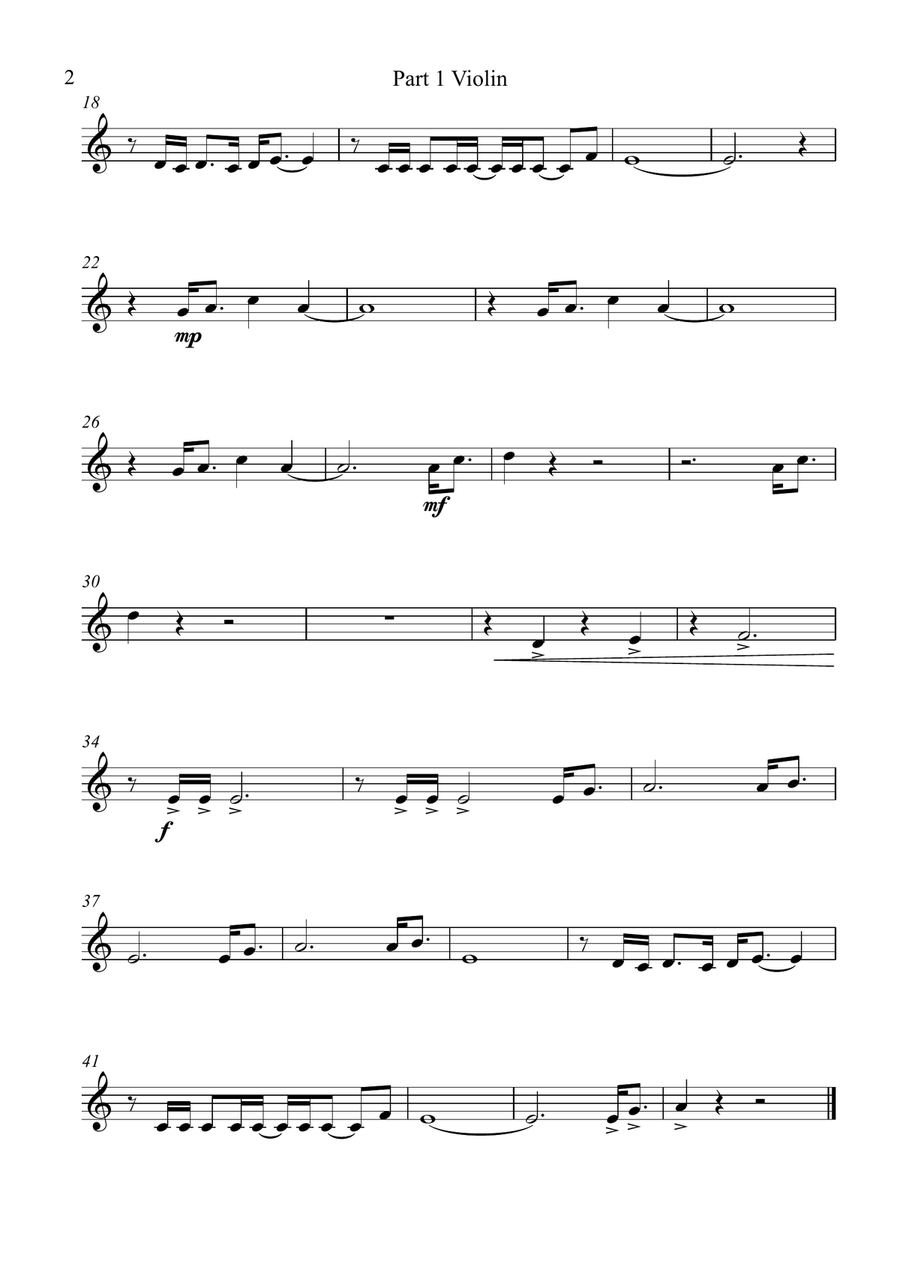 Gonna Fly Now Gonna Fly Now String Trio scores gallery preview page 5
