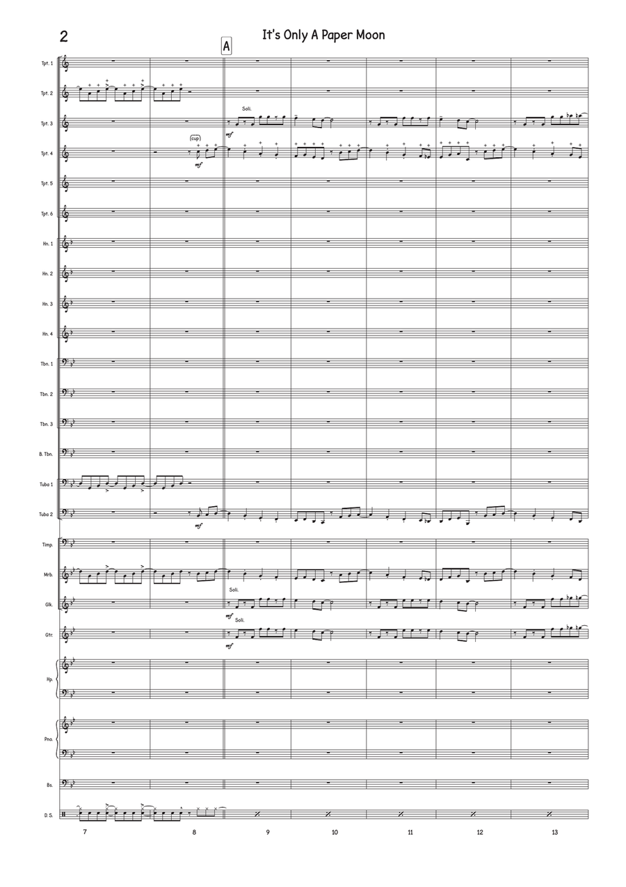 It's Only A Paper Moon It's Only A Paper Moon Jazz Ensemble scores gallery preview page 2