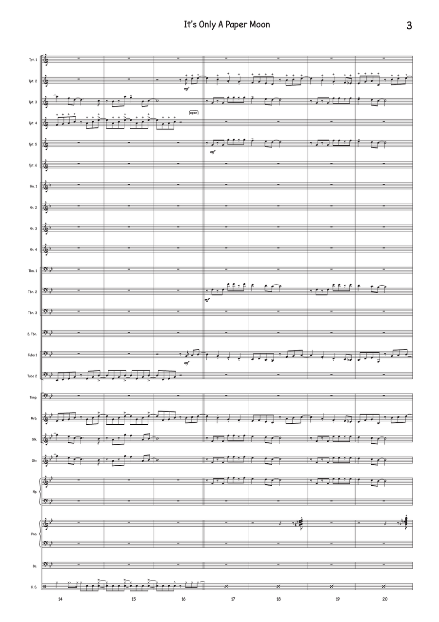 It's Only A Paper Moon It's Only A Paper Moon Jazz Ensemble scores gallery preview page 3