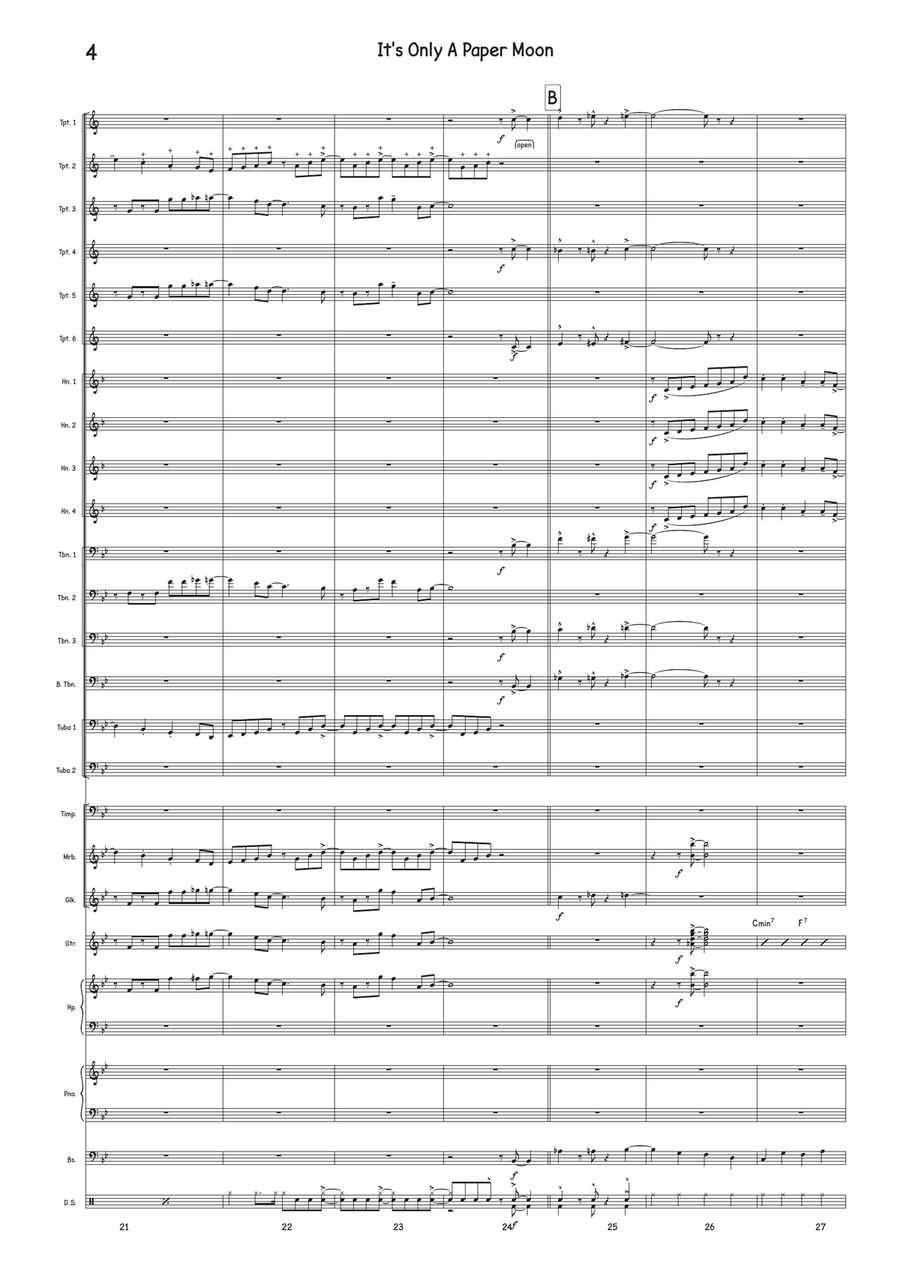 It's Only A Paper Moon It's Only A Paper Moon Jazz Ensemble scores gallery preview page 4