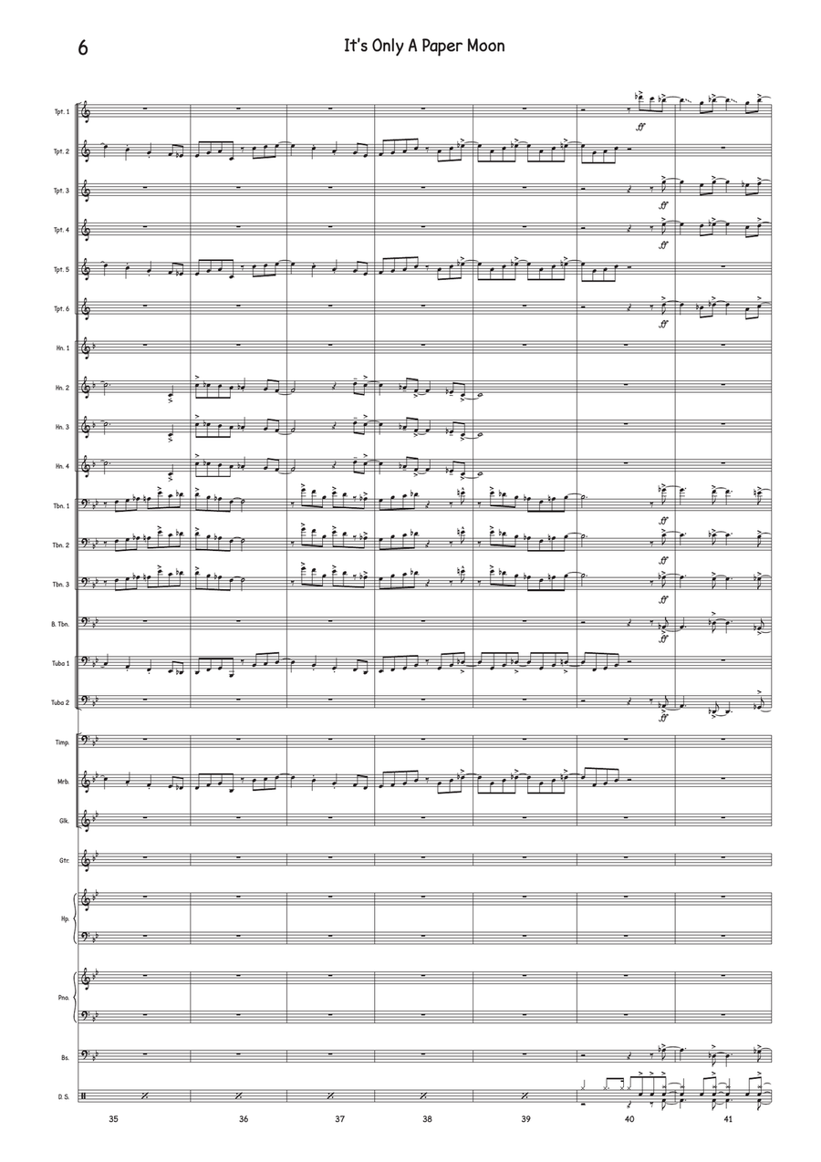 It's Only A Paper Moon It's Only A Paper Moon Jazz Ensemble scores gallery preview page 6