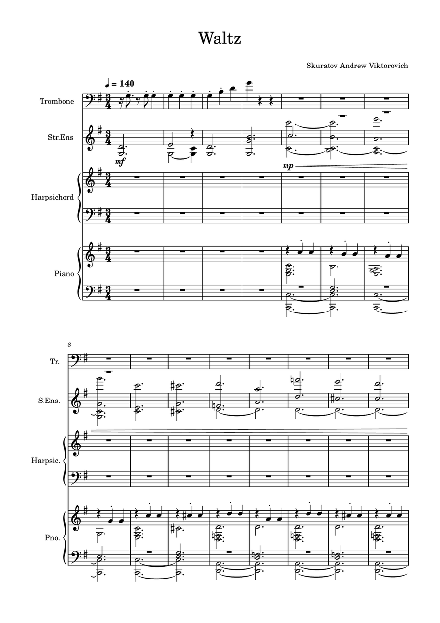 Waltz Waltz Full Orchestra scores gallery preview page 1