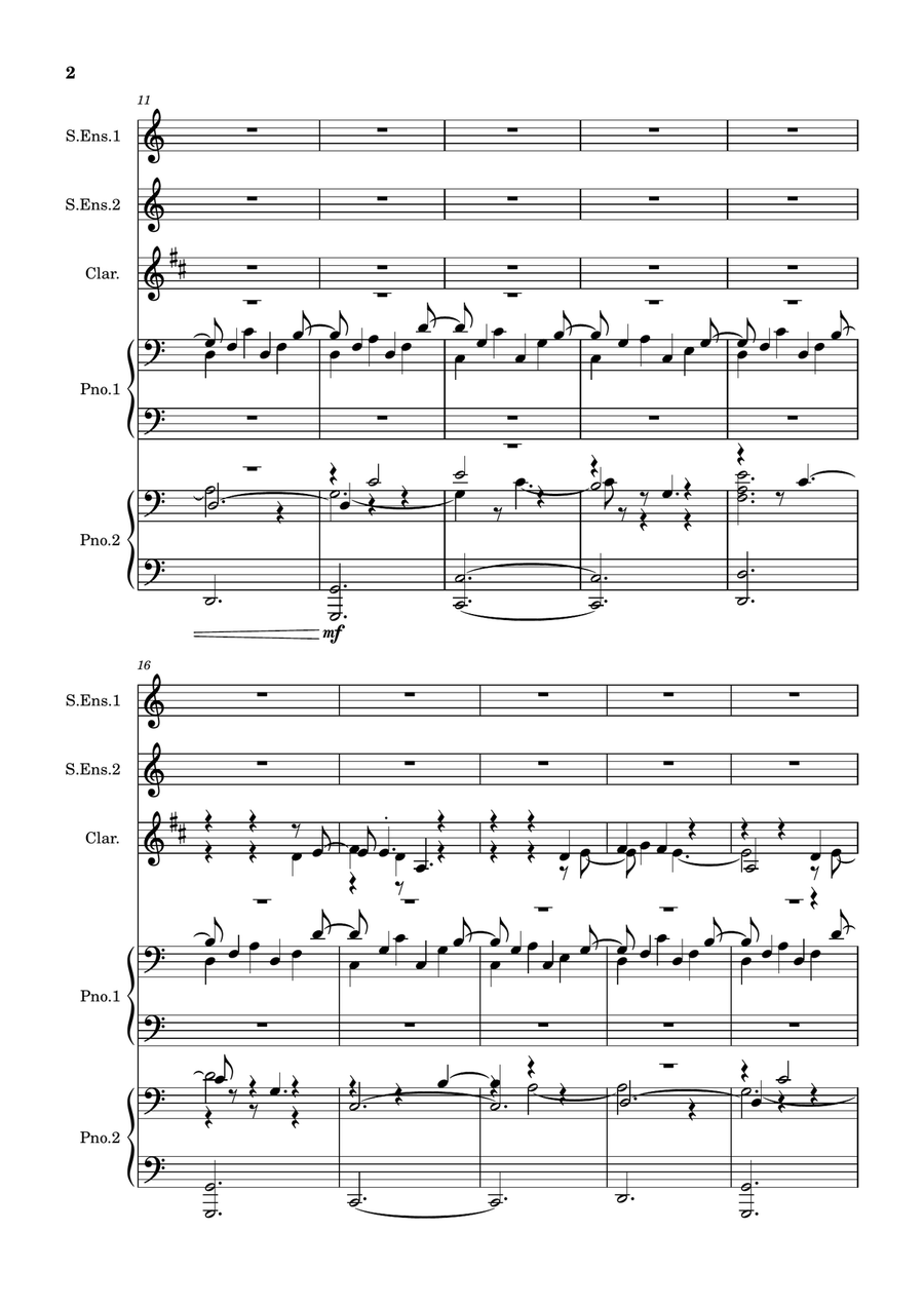 Clarinet Improvisation 4 Clarinet Improvisation 4 Full Orchestra scores gallery preview page 2