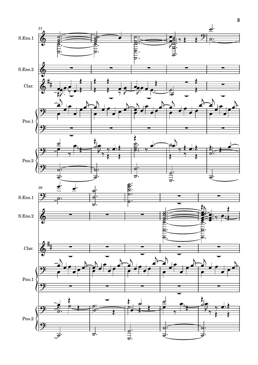 Clarinet Improvisation 4 Clarinet Improvisation 4 Full Orchestra scores gallery preview page 3