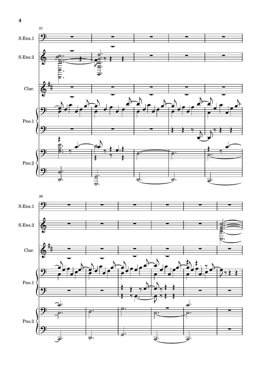 Clarinet Improvisation 4 Clarinet Improvisation 4 Full Orchestra scores gallery preview page 4