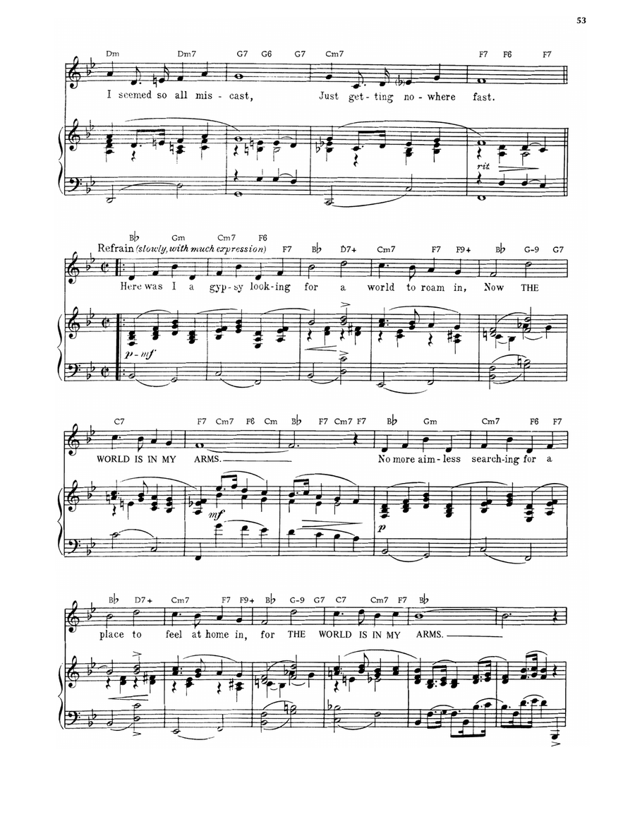 The World Is In My Arms The World Is In My Arms Piano, Vocal, Guitar scores gallery preview page 2