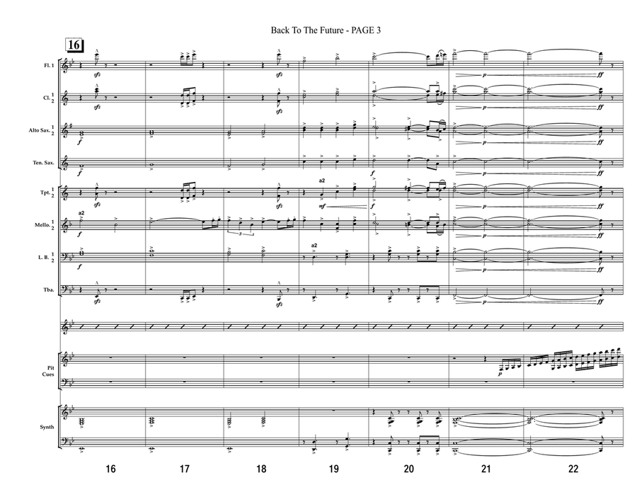 Back To The Future Back To The Future Marching Band scores gallery preview page 3