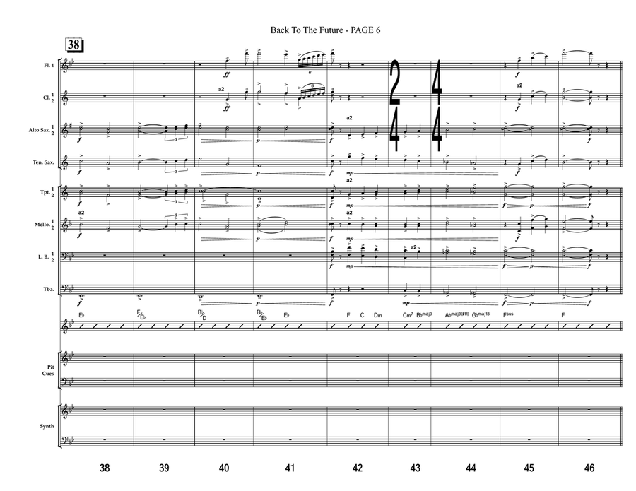 Back To The Future Back To The Future Marching Band scores gallery preview page 6