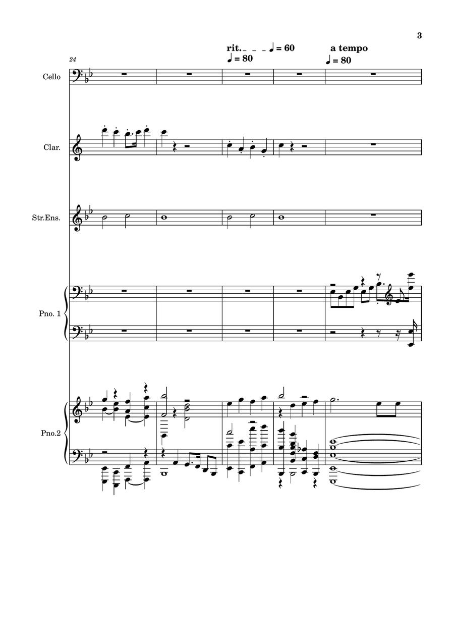Clarinet Clarinet Full Orchestra scores gallery preview page 3