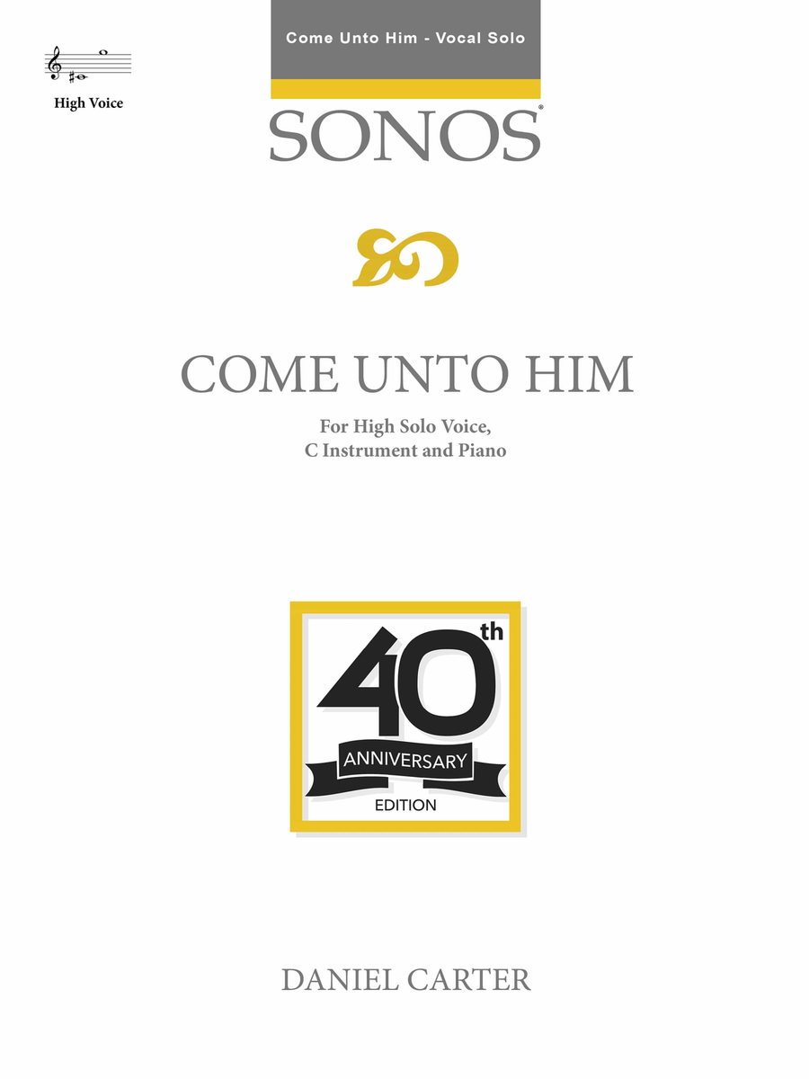 Come unto Him - HIGH Vocal Solo Voice Solo scores gallery preview page 1