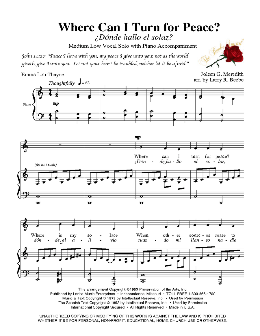 Sing a Song of Joy - Medium Low Voice, Vol. 1 Low Voice scores gallery preview page 5