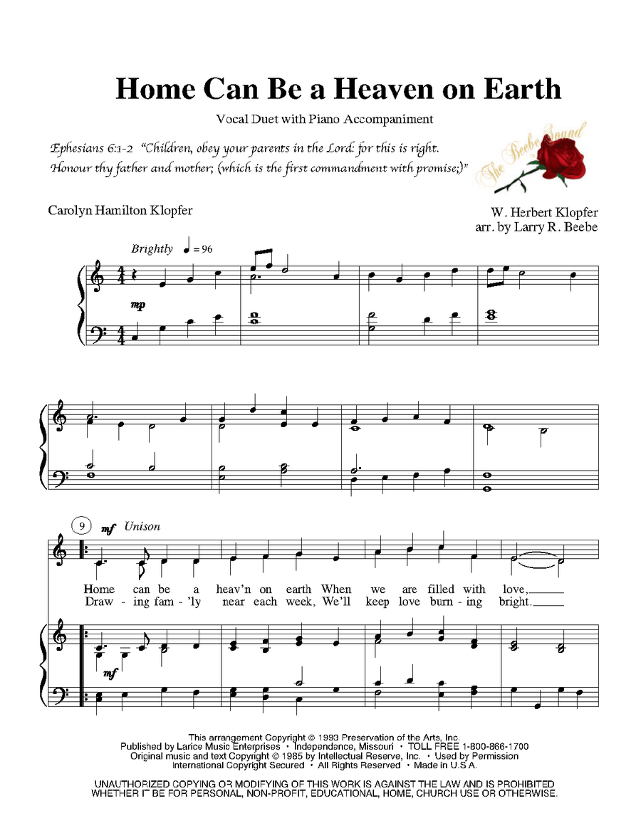 Hymns of Joy - Volume 1 - Vocal Duets Piano scores gallery preview page 4