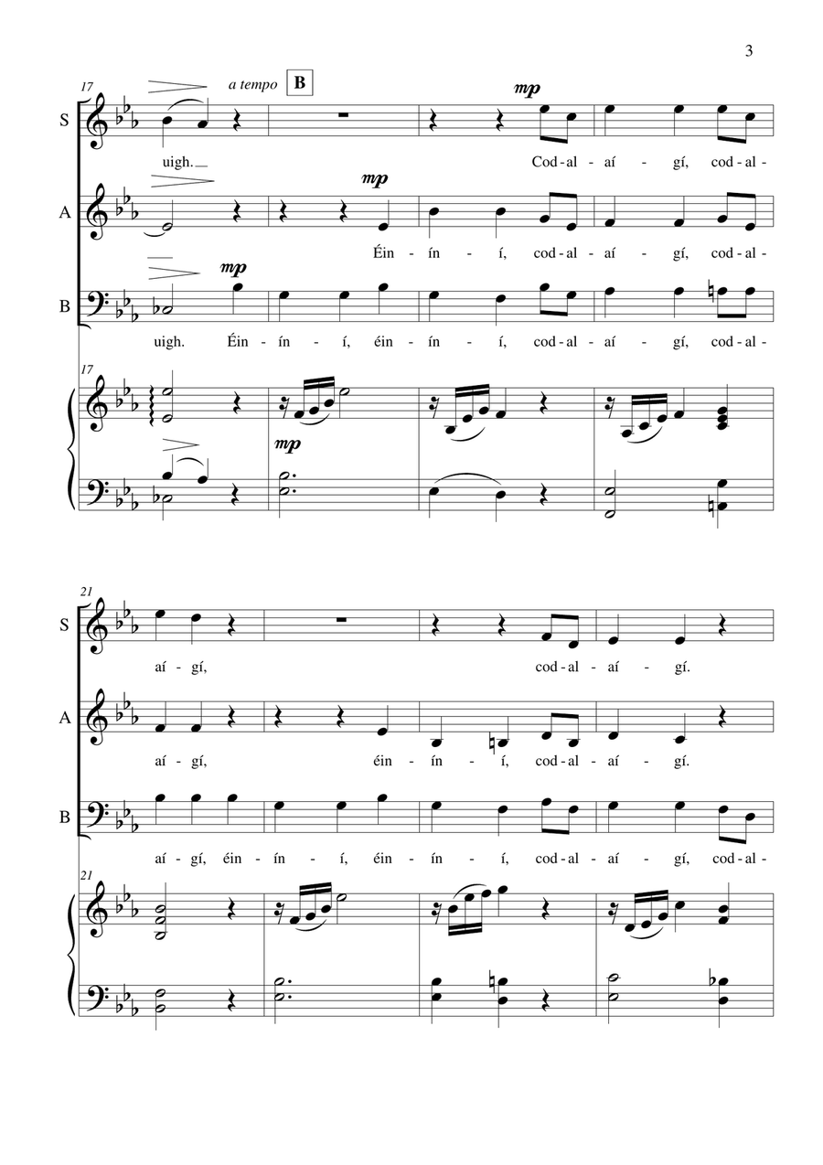Éiníní Éiníní 3-Part scores gallery preview page 4