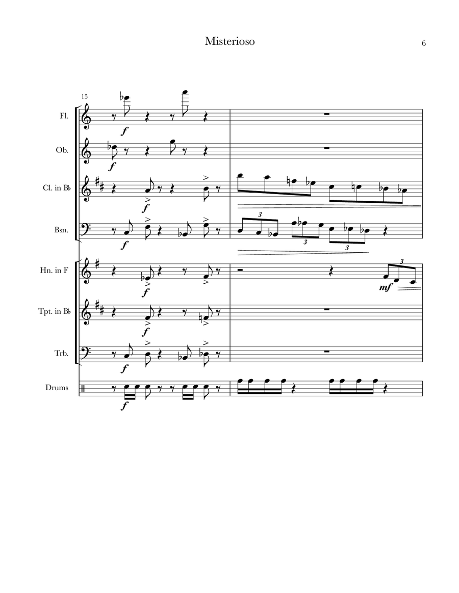 Misterioso Misterioso Large Ensemble scores gallery preview page 6