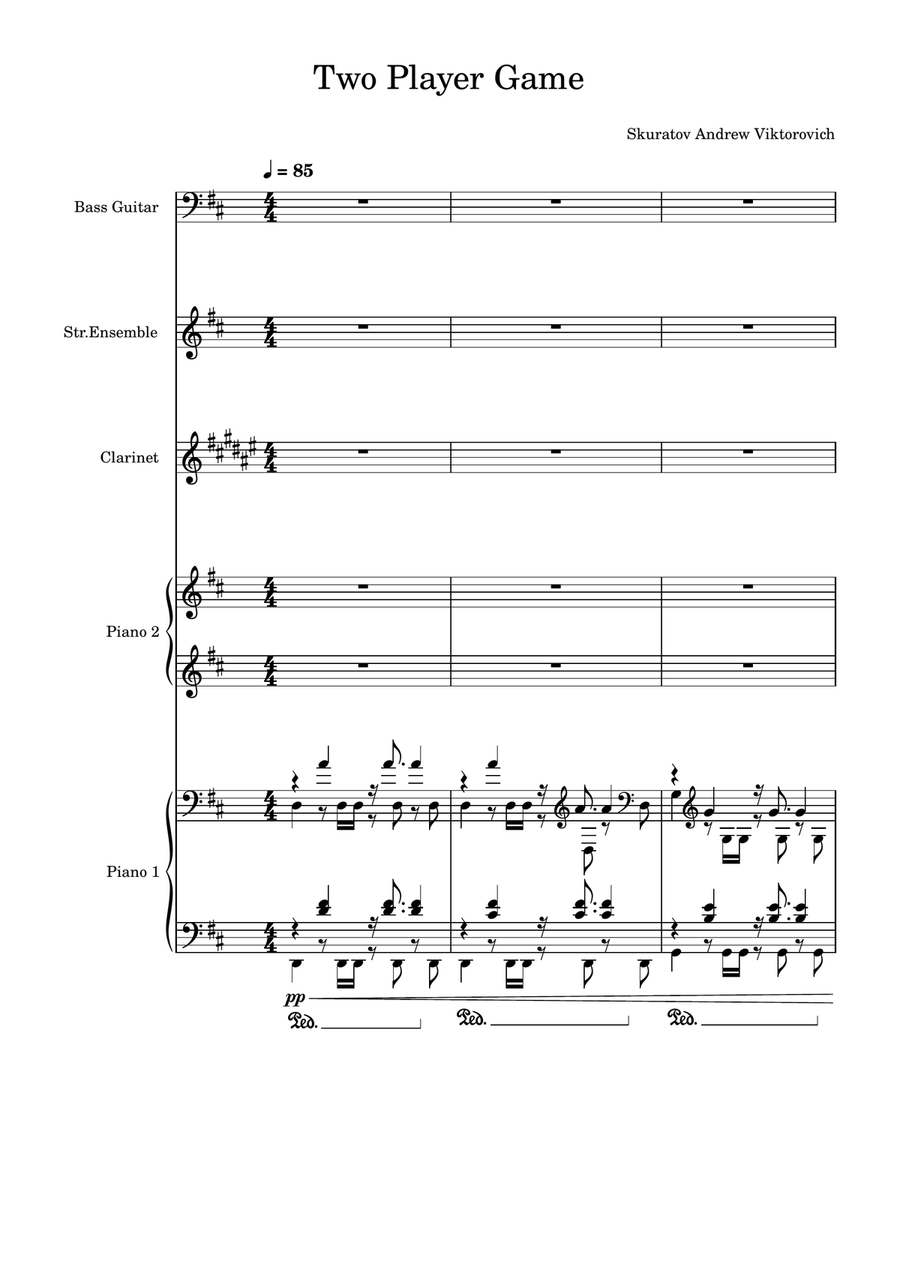 Two Player Game Two Player Game Full Orchestra scores gallery preview page 1