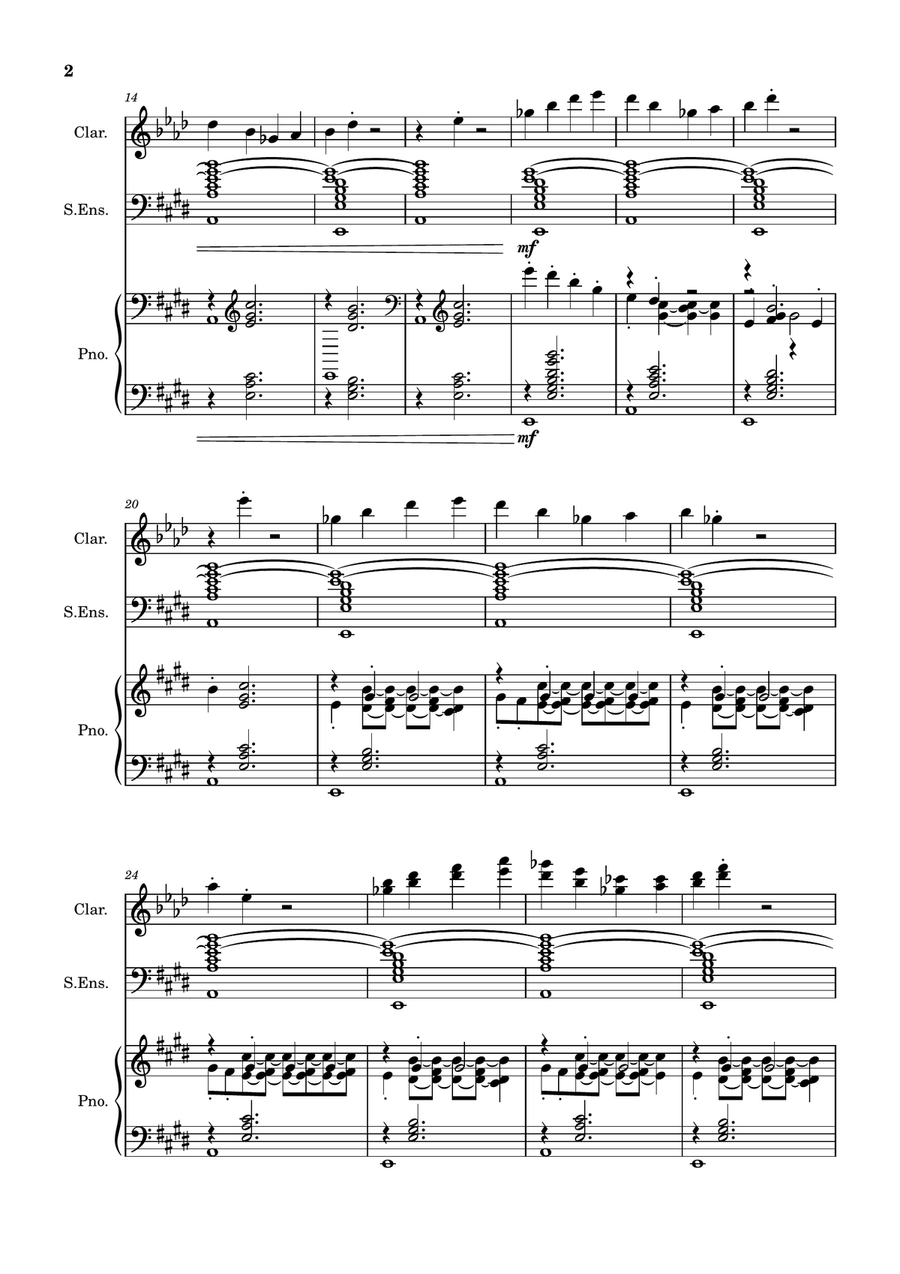 Clarinet Improvisation Clarinet Improvisation Full Orchestra scores gallery preview page 2